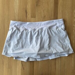 Lululemon Pace Rival Skirt Pale Blue 12 Built-In Shorts Running Tennis Skort